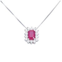 Collana Babila Milano Donna Bacia_Mi in Oro bianco Rubino 0.68 Ct 166906 - 166906